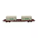 Carro per container tipo S68 - JOUEF HJ6195 - HO 1/87