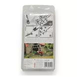 Kit de 35 Touffes d'herbe d'été Busch 3558 - HO 1/87