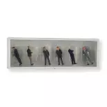 Lot 6 Businessmen in suits PREISER 10380 - HO 1/87