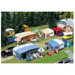 Kit caravanes camping FALLER 130503 - HO 1/87