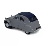 Voiture Citroën 2cv AZLP 1958 grise, capote fermée SAI 6001 - HO 1/87