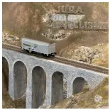 Gedeckter Güterwagen mit 2 Achsen 80. Geburtstag - JOUEF HJ6292 - HO 1/87 - SNCF - EP IV - 2R