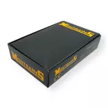 Lot de 4 wagons plats, 2 avec et 2 sans frein - Minitrains 3115 - HOe 1/87 - 2R