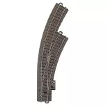 Aiguillage courbe à droite R1 360 mm 30° Marklin 24672 HO : 1/87 - Code 83 - Voie C