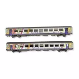 Set de 2 voitures VTU Alsace - LS Models 41211 - HO 1/87 - SNCF - Ep VI - 2R