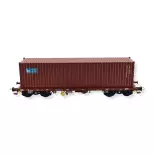 Containerwagen 40' Sgmms CP SUDEXPRESS S450029 - HO 1/87 - EP VI