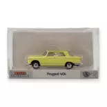 Peugeot 404 Brekina 29023 with sunroof - HO : 1/87 - pale yellow livery
