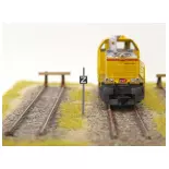 Bord "Z" snelheidsbeperking BOISMODELISM 215001 - N 1/160 - SNCF