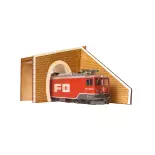 Entrée de tunnel pour une voie métrique avec mur de soutènement à droite - Bois Modélisme 109016 - HOm 1/87
