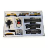 DC startset | BR 212 diesellocomotief & Roco kraantrein 5100002 DB-AG - HO 1/87 - Ep VI