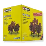 Pack of 5 Noch autumn trees 25625 - HO | TT | N | Z - height 80-100 mm