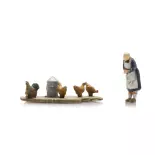 Fermier avec poulets - ARTITEC 5160034 - N 1/160