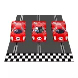 Pack Triple 1967 Daytona 24 - SCALEXTRIC 4391A - 1/32 - Super Slot