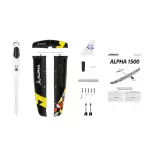 Planeur Alpha 1500V2 RTF Black - Kavan 02.8076MA
