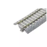 4 rails courbes Unitrack (R730-PCAL/R730-PCAR) CS - Kato 2-242 - HO 1/87