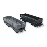 Set 2 wagons tombereaux LS Models 31110 - HO : 1/87