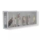 Pack de 7 Spectateurs debout - Figurine - PREISER 10026 - Échelle HO : 1/87ème