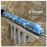 Doppeltriebwagen AGC B81661 / B81662 Auvergne Rhône Alpes - LS Models 10089S - HO 1/87 - SNCF - Ep VI - Digitaler Sound - 2R