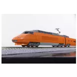 Coffret 10 éléments TGV Sud-Est orange origine N°08 édition spéciale - Kato 10-2134 - N 1/160 - SNCF - Ep IV - Analogique - 2R
