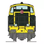 Locomotive diesel BB 63933, livrée vert 301, châssis gris, plaques en relief, dépôt de Nantes - Ree Modèles NW364S - N 1/160 - SNCF - Ep IV - Digital sound - 2R