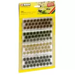 Pack of 104 herb tufts 4 colours XL 9mm - HO 1/87 - NOCH 07006