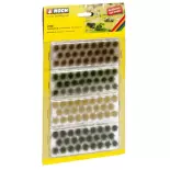 Lot de 104 touffes d'herbes 4 couleurs XL 9mm - HO 1/87 - NOCH 07006