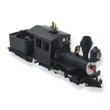 Locomotora de vapor estadounidense con tensor F & C Minitrains 1002 - HOe 1/87