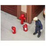 Fire extinguishers and hydrants FALLER 180950 - HO 1/87