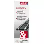 Kit de vía B sin balasto PIKO 55310 - HO: 1/87 - 1580 x 880 mm