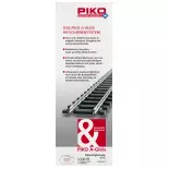 Set di binari B senza massicciata PIKO 55310 - HO: 1/87 - 1580 x 880 mm