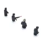 Équipage de char de la Wehrmacht - 4 personnages sans jambes - ARTITEC 5720010 - 1/72  