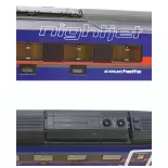 Coffret de 7 voitures Nightjet - Roco 5500004 - HO 1/87 - ÖBB - Ep VI - 2R
