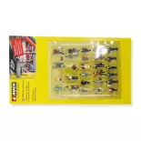 Pack of 30 "At the station" NOCH 16041 - HO 1/87 figures