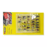 Lot de 30 figurine "À la gare" NOCH 16041 - HO 1/87