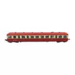 Aanhangwagen XR-7487 Rood/Crème "LILLE" REE MODELES VB444 - SNCF - HO 1/87 - EP IV