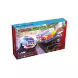 Pack circuito - Scalextric G1149M - Juego de carreras Law Enforcer alimentado por red eléctrica