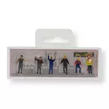 Figurines Industrial mechanics and workers Faller 151674 - HO 1/87