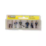 Maintenance service" set of 6 figures and accessories - NOCH 15116 - HO 1/87
