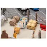 Kit accessoire ensemble de fret - Faller 180348 - HO 1/87 - EP V