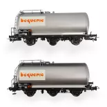 Set of 2 3-axle tank wagons "Béguerie" - Jouef HJS6227 - HO 1/87 - SNCF - Ep IV - 2R