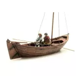 Longboat and 2 figures from the 15th century - Artitec 10.334 - HO 1/87