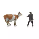 Fermier avec vache obstinée - ARTITEC 5220014 - Z 1/220 