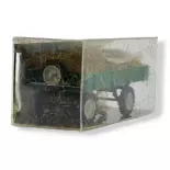 T4 trailer, green, loaded with hay Busch 210010225 - HO 1/87