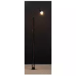 Set van 3 boogvormige en matte metalen vloerlampen met LED - HO 1/87 - Faller 180109