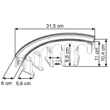 KIBRI 37664 Viadotto in miniatura di Semmering - N 1/160 - binario unico