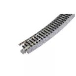 4 rails courbes R381mm 30° - Kato K20-140 - N 1/160 - 2R