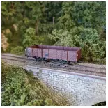 Wagon tombereau 4 portes du PLM, REE Modèles WB-809, HO 1/87e