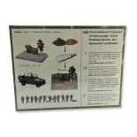Diorama set "makeshift shelter" Faller 144065 - HO : 1/87 - Military