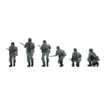 Infanterie de la Wehrmacht en patrouille - 6 personnages - ARTITEC 5720001 - 1/72