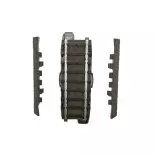 Rail droit Marklin 24071 ballast amovible - 70,8 mm - HO : 1/87 - Code 83 - Voie C